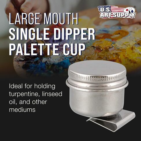 US Art Supply Large Mouth Single Dipper Palette Cup in Saudi Arabia