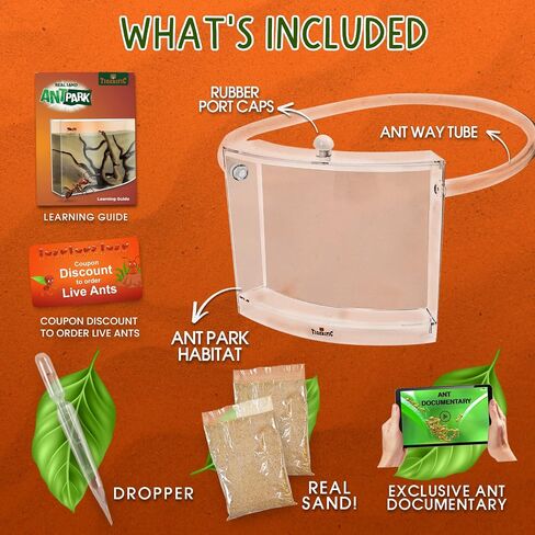 Tigerific Ant Farm for Live Ants – Ant Colony for Kids. Great Science Kit for Children. - Ant Habitat Set with - Real Sand Included - Watch Ants, Dig Tunnels, Carry Sand, Hide and Drag Their Food. in Saudi Arabia