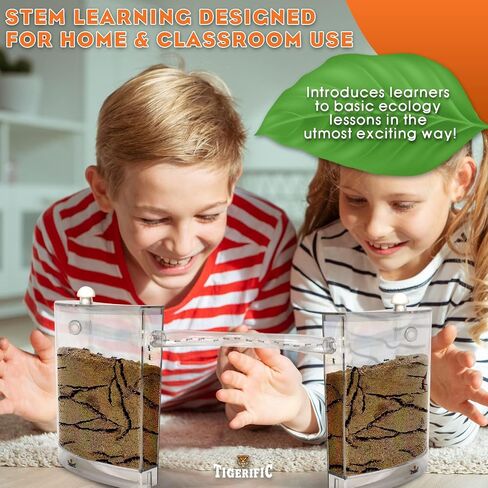 Tigerific Ant Farm for Live Ants – Ant Colony for Kids. Great Science Kit for Children. - Ant Habitat Set with - Real Sand Included - Watch Ants, Dig Tunnels, Carry Sand, Hide and Drag Their Food. in Saudi Arabia