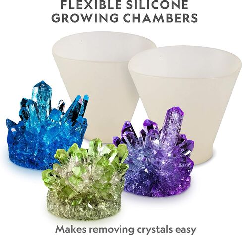 National Geographic Mega Crystal Growing Kit with 6 Crystals for Kids 8-12 in Kuwait
