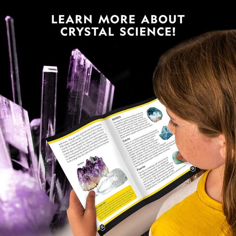 National Geographic Mega Crystal Growing Kit with 6 Crystals for Kids 8-12 in Kuwait