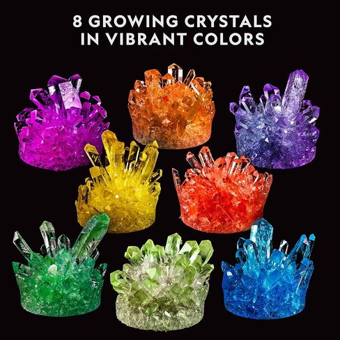 National Geographic Mega Crystal Growing Kit with 6 Crystals for Kids 8-12 in Kuwait