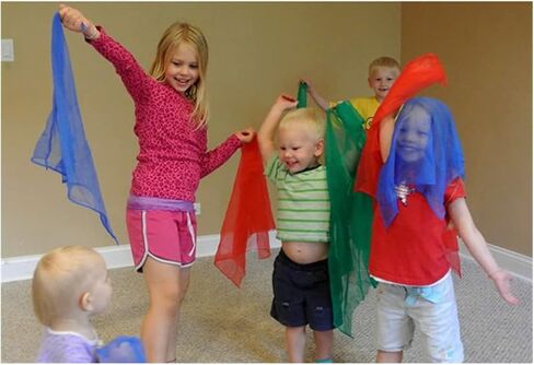 أوشحة الرقص الحريرية CNYEJQJC، للأطفال ملحقات دعائم الأداء في الهواء الطلق لعبة رياضية للرقص التفاعلي منديل منشفة الصالة الرياضية in Saudi Arabia
