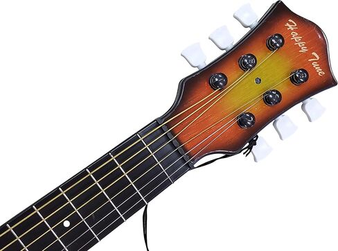 23" Acoustic Guitar, Kids 6 String Toy Guitar - Realistic Steel Strings - Beginner Practice First Musical Instrument for Children, Toddlers (Brown) in Kuwait