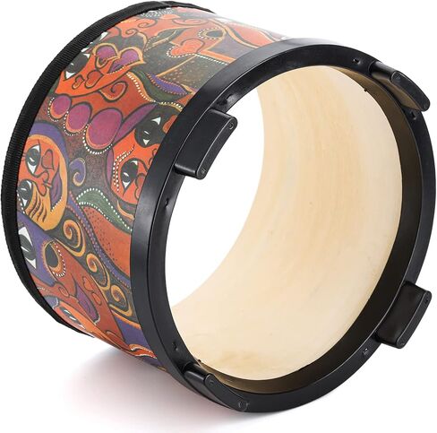 Tosnail 8 Inch Floor Tom Drum with Storage Bag and Mallets for Kids, Percussion Instrument Musical Toy for Children, Toddlers, Christmas Birthday Gift - Face Pattern in Kuwait