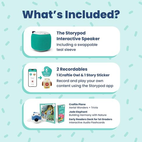 نظام التعلم الصوتي المجاني بشاشة Storypod لمرحلة ما قبل المدرسة، مجموعة المبتدئين لعمر 6 سنوات، لعبة تعليمية تفاعلية للأطفال بعمر ست سنوات، الأطفال الصغار، الأولاد والبنات in Kuwait