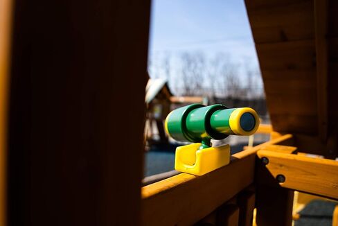 Eastern Jungle Gym Extra Large Plastic Toy Telescope Swing Set Accessory Green for Outdoor Wooden Swing Set in Kuwait