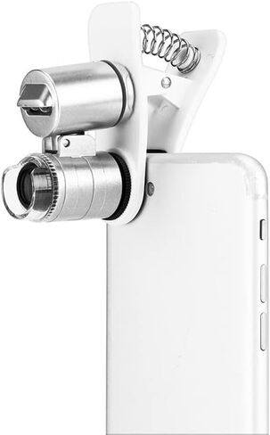 Microscope Accessories Kit for Adult 60X Optical Zoom Magnifier Micro Camera Clip LED Lenses Accessory in Kuwait