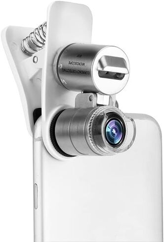 Microscope Accessories Kit for Adult 60X Optical Zoom Magnifier Micro Camera Clip LED Lenses Accessory in Kuwait