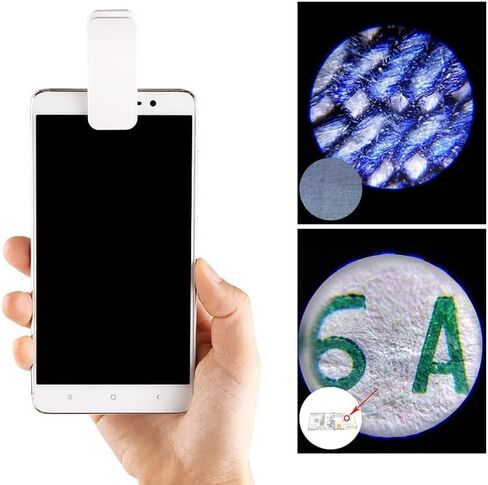 Microscope Accessories Kit for Adult 60X Optical Zoom Magnifier Micro Camera Clip LED Lenses Accessory in Kuwait