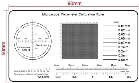 Microscope Accessories Kit for Adult 0.1mm Microscope Professional Micrometer Calibration Measurement Soft Ruler Accessory in Kuwait