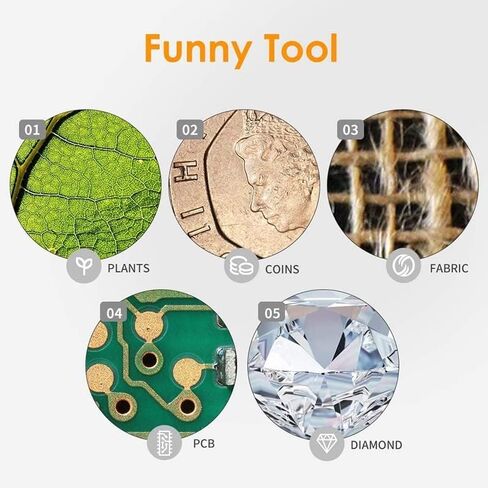 Microscope Accessories Kit for Adult 7 Inch LCD Digital Microscope 1-1200X USB Maginfication 12MP Handheld Electronic Microscope Camera Accessory in Kuwait