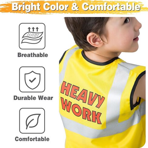 iPlay, iLearn Construction Worker Costumes for Boys, Toddler Dress Up Clothes, Kid Builder Career Outfit, Tool Belt Vest Hat, Pretend Role Play Toy Set, Halloween Birthday Gift 3 4 5 6 Years Old Child in Saudi Arabia