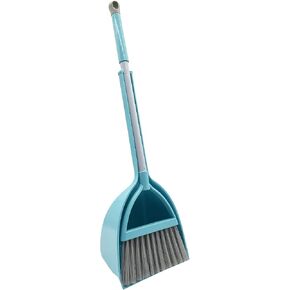 Kids Broom and Dustpan Set-Mini Dustpan and Broom for Children Housekeeping Pretend Play Cleaning Tools Set (Blue) in Saudi Arabia