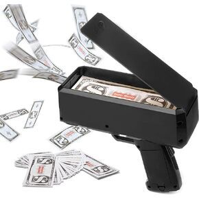 AMVIBE Gold Money Dispenser Toy Spray Gun Money for Parties, Birthdays and Functions, in Saudi Arabia