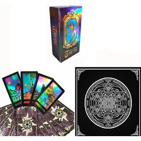 Tarot Cards,English Spanish Bilingual Tarot Cards,Baraja de Tarot,Tarot Cards with English Guide Book and Tarot Special Tablecloth… in Saudi Arabia