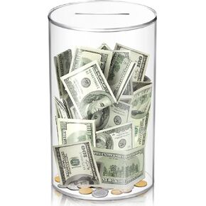 hizgo Kids Adults Piggy Bank, Clear Piggy Bank Must Break Open, 5.9" Hx3.55 in Saudi Arabia