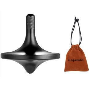 Stainless Steel Spinning Top, Premium Exquisite Well Made Metal Desk EDC Toys, Spin Long Time Perfect Balance, Help Relieve Stress, Anxiety (Black 3PCS / Small + Medium + Large) in Saudi Arabia