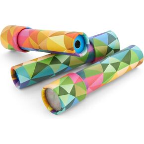 3 Pack Kaleidoscopes for Kids, Toy Party Favors for Birthday Goody Bag (Prism Pattern, 8x1.3 in) in Kuwait