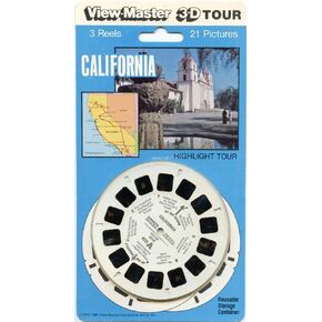 جولة كاليفورنيا المميزة - برنامج ViewMaster الكلاسيكي - 3 بكرات على البطاقة - جديد in Kuwait