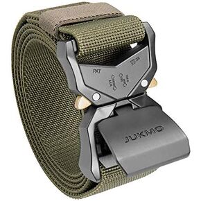 JUKMO Tactical Belt, Military Hiking Rigger 1.5" Nylon Web Work Belt with Heavy Duty Quick Release Buckle in Saudi Arabia