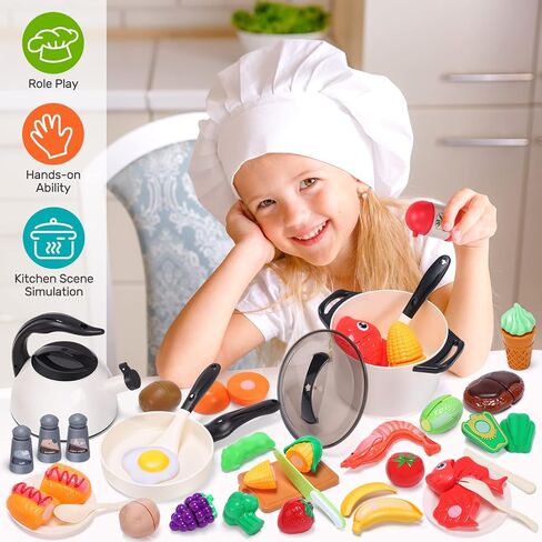 CUTE STONE Play Kitchen Accessories with Sound & Light Induction Cooktop in Saudi Arabia