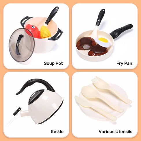 CUTE STONE Play Kitchen Accessories with Sound & Light Induction Cooktop in Saudi Arabia