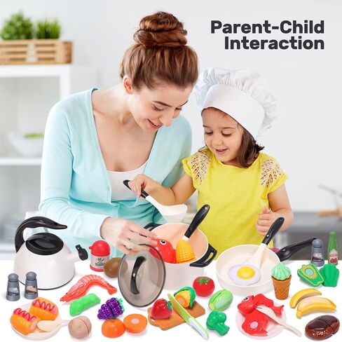 CUTE STONE Play Kitchen Accessories with Sound & Light Induction Cooktop in Saudi Arabia