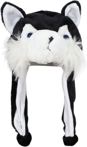 Plush Fun Animal Hats One Size Cap Polyester With Fleece Lining in Kuwait