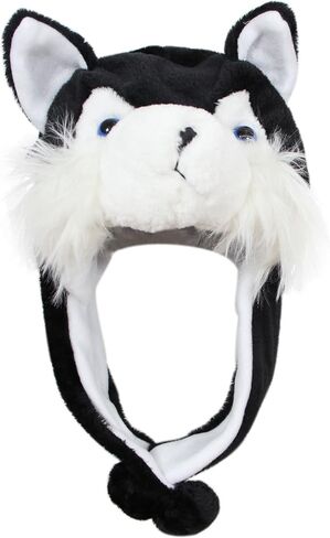 Plush Fun Animal Hats One Size Cap Polyester With Fleece Lining in Kuwait