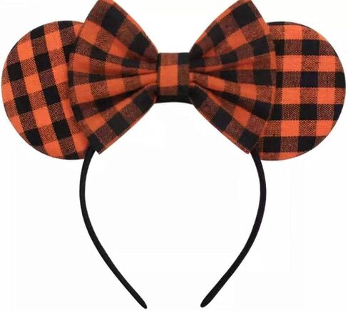 CLGIFT Halloween Minnie Ears, Orange Minnie Ears, Black Web Mickey Ears Headband, Halloween Minnie Costume, Jack in Saudi Arabia
