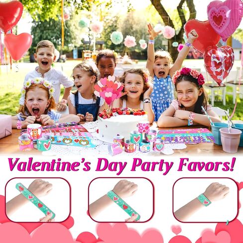 Slap Bracelets Kids Party Favors 48PCS Snap Bracelet Wrist Bands for Boys Girls Birthday Gift Treasure Box Classroom Rewards Goodie Bag Fillers Pinata Stuffers Xmas Easter Valentine Halloween Supplies in Kuwait