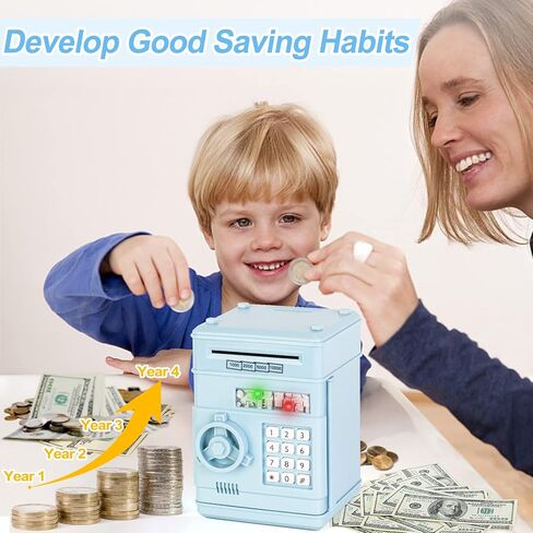Refasy Piggy Bank Cash Coin Can ATM Bank Electronic Money Bank للأطفال - هدية رائعة in Kuwait