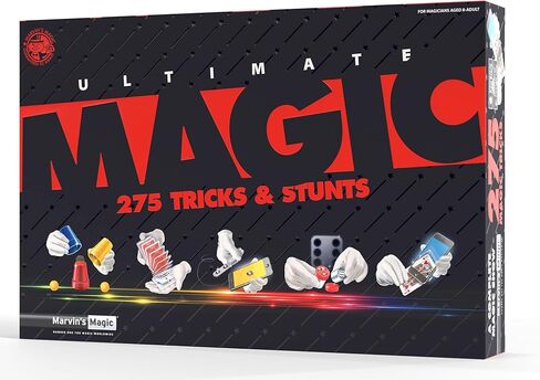 Marvin's Magic - 125 خدعة سحرية مذهلة للأطفال - مجموعة سحرية للأطفال - مجموعة سحرية للأطفال بما في ذلك العصا السحرية وخدع البطاقات + أكثر من ذلك بكثير - مناسبة لعمر 6 سنوات فما فوق in Kuwait