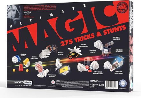 Marvin's Magic - 125 خدعة سحرية مذهلة للأطفال - مجموعة سحرية للأطفال - مجموعة سحرية للأطفال بما في ذلك العصا السحرية وخدع البطاقات + أكثر من ذلك بكثير - مناسبة لعمر 6 سنوات فما فوق in Kuwait