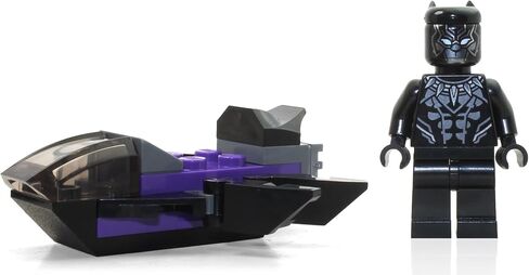 LEGO Marvel Avengers Super Heroes Minifigure - Black Panther with Jet (Limited Edition) with Minifigureland Tile in Saudi Arabia