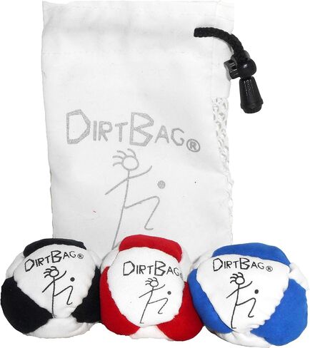 حقيبة قدم كلاسيكية من DIRTBAG Hacky Sack مكونة من 3 قطع مع حقيبة، فريدة من نوعها، مجموعة حقائب قدم مع حقيبة حمل مميزة. in Saudi Arabia