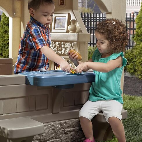 Step2 Charming Cottage Kids Playhouse, Indoor and Outdoor Playset, Interactive Sounds, Toddlers 2 - 10 Years Old, Easy to Assemble Backyard Discovery Playhouse in Saudi Arabia