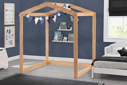 Delta Children Homestead Wood Indoor Playhouse - Greenguard Gold Certified, Natural in Saudi Arabia