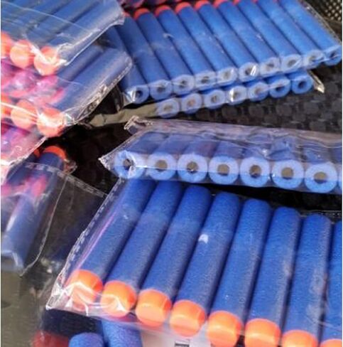 رصاصات رمي ​​السهام، 200 قطعة من أجزاء لعبة الرصاصات الإسفنجية لإعادة ملء الرصاص، ذخيرة إسفنجية للعبة in Kuwait