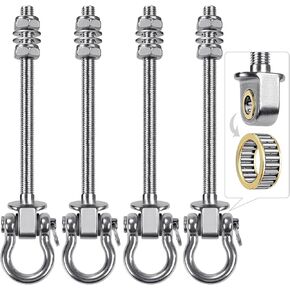 BeneLabel Heavy Duty Swing Hangers with Bearings - Set of 2 Stainless Steel 304 Hardware for Wood & Metal Beams - Ideal for Hanging Hammocks, Yoga Swings, Porch Swing - 1500LB Capacity - 7" x M2/5" in Saudi Arabia