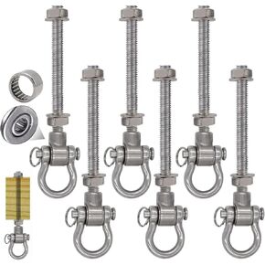 2 Heavy Duty Swing Hangers 180° Stainless Steel Swing Hooks 800LBS Capacity Playground Swing Seat Hardware Hammock Chair Porch Swing in Saudi Arabia