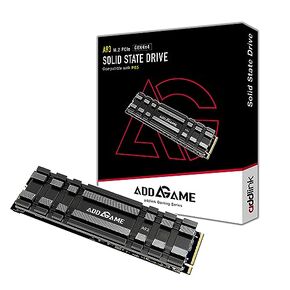 Addlink A93 2TB Storage Expansion for PS5 Console with Heatsink, Up to 7400mb/s, Gen 4 PCIe NVMe m.2 2280, SLC Cache Internal Solid State Drive(‎ad2TBA93M2P) in Saudi Arabia
