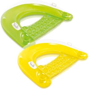 INTEX Sit 'n Float Classic Inflatable Raft Swimming Pool Lounge - (Set of 2)(Colors May Vary)