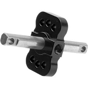 Aluminum RC Differential Locker Spool 2WD Diff Locker Mounts Upgrades Part Compatible with 1/10 Traxxas Slash 2WD Rustler Stampede 2WD Bandit 2WD 1/10 RC Car (Black)