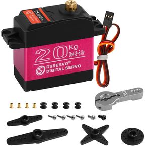 2Pack 25KG Digital Servo High Torque Full Metal Gear Waterproof for RC Car Crawler Robot Control Angle 180°
