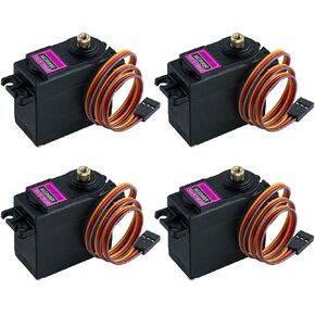Hosyond 4Pack MG996R 55g Digital RC Servo Motors High Torque Metal Gear Servo for RC Car Robot Boat Helicopter in Saudi Arabia