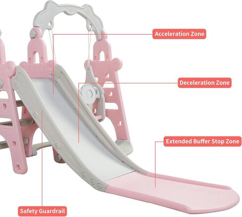 NYEEKOY 4-in-1 Toddler Slide & Swing Set for Toddlers Age 1-3 in Saudi Arabia