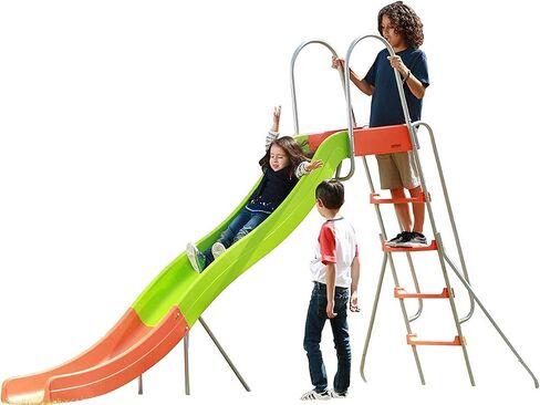 Outdoor Play Set Kids Slide: 10 ft Freestanding Climber, Swingsets, Playground Jungle Gyms Kids Love – Above Ground Pool Slide for Summer Backyard in Saudi Arabia