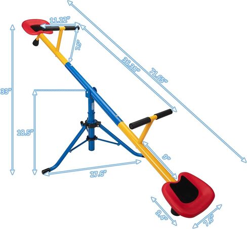 متأرجحة دوارة للأطفال من Nyeekoy، تدور 360 درجة للأطفال الصغار مع عمود سدادة، داخلي أو خارجي، مرفق أنشطة رياض الأطفال للملعب والفناء الخلفي in Kuwait